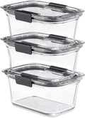 Rubbermaid Brilliance Glass Storage 4.7-Cup Food Containers by Rubbermaid