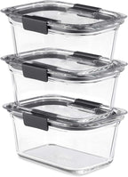 Rubbermaid Brilliance Glass Storage 4.7-Cup Food Containers by Rubbermaid