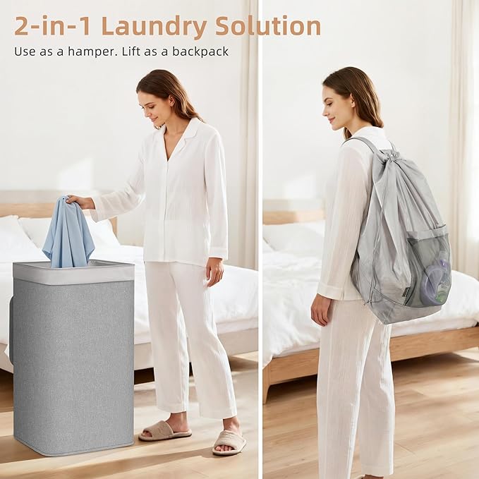 STORAGE MANIAC 2-in-1 Laundry Hamper - Image 2