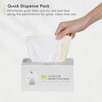 EKO 1.6 Gallon / 3-6 Liter, Extra-Strong Unscented Garbage Bags, Easy-Dispense - Image 8