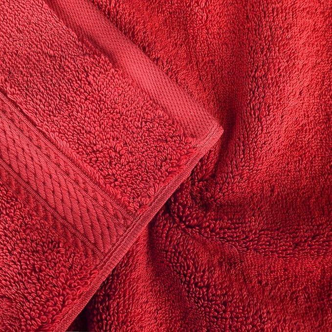 SUPERIOR Egyptian Cotton Pile 8 Piece Towel Set, Includes 2 Bath, 2 Hand - Image 5