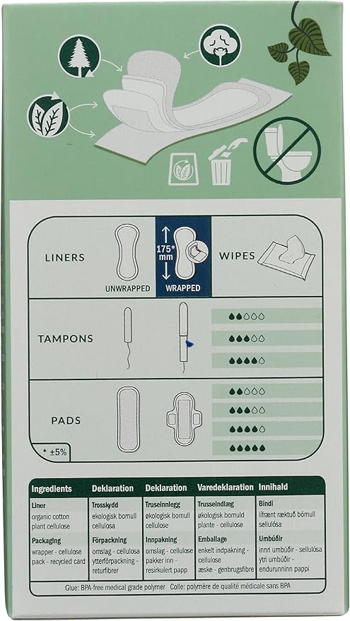 Natracare Natural Organic Panty Liners, Made - Image 2