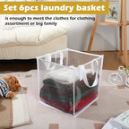 Zopeal 6 Pack Popup Laundry Hamper 13 Inch Collapsible Laundry Baskets - Image 5