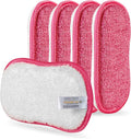 Kitchen Dish Sponge Scrubber Non Scratch, Dishcloth No Odor Reusable Washable by comfso