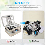 CILLA Electronic Organizer Travel Case, Travel Cord Organizer Case Portable - Image 4