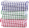 Kitinjoy Cotton 6 Pack Terry Kitchen Towels, 16 x 25 Inches Super Soft and by Kitinjoy