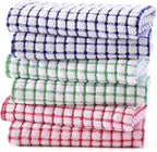 Kitinjoy Cotton 6 Pack Terry Kitchen Towels, 16 x 25 Inches Super Soft and by Kitinjoy