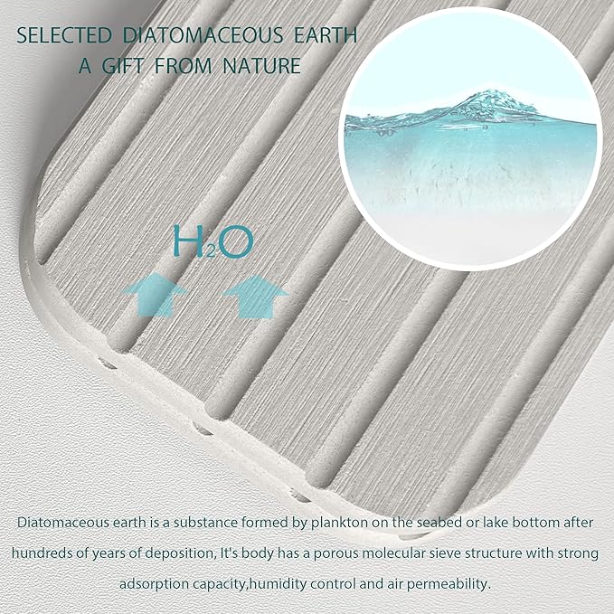 20inch x 4inch Kitchen Sink Faucet Mat, Water Absorbing Stone Faucet Splash - Image 7