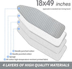 BNDX Ironing Board Cover and Pad 18" x 49" – Scorch-Proof, Tension Fit - Image 2