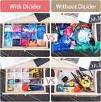 45 Pack Drawer Dividers, Plastic Adjustable Drawer Storage Organizer - Image 5