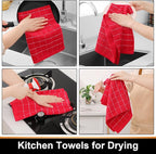 Mordimy 100% Cotton Terrycloth Kitchen Towels and Dishcloths Sets, Soft and - Image 4