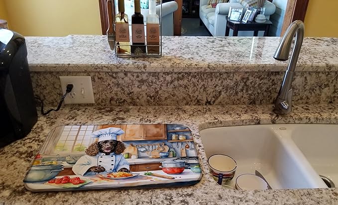 Caroline's Treasures DAC6190DDM American Water Spaniel The Chef Dish Drying Mat - Image 2
