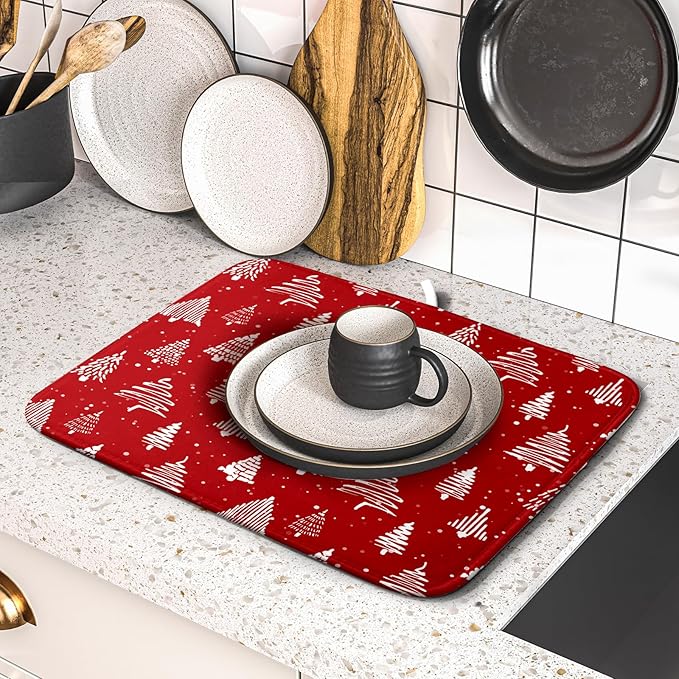Christmas Dish Drying Mat 16 x 18 Inch - Image 5