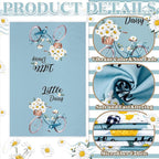 Boyiee Set of 6 Daisy Flower Kitchen Towels Daisy Stripes Tea Towels Floral - Image 6