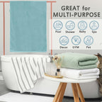 Luxury Bath Towels, Bath Towels Set of 4, Large 30" x 56" - Image 5