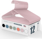 Neaties Heavy Duty Clothes Hangers 12 Pack – Made in The USA – 8lb Capacity by NeatiesHangers