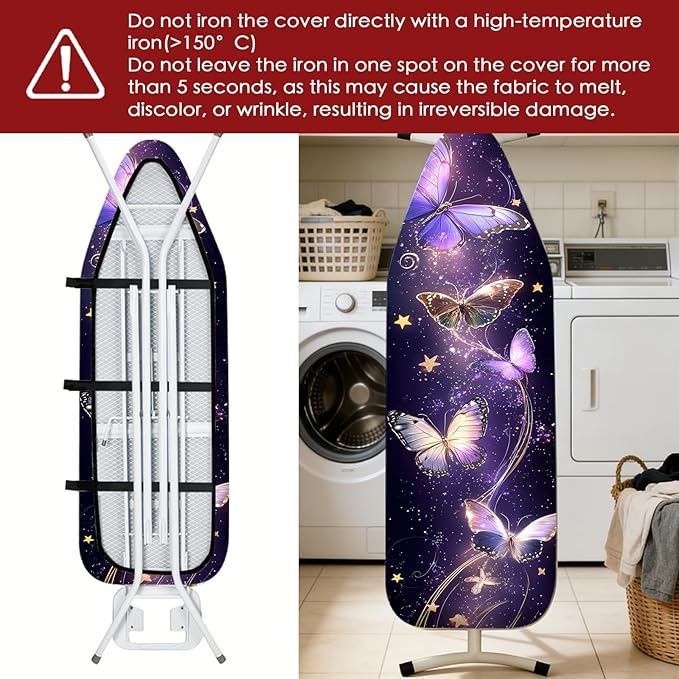 Nuxovilar Ironing Board Cover Needle Cotton 15x54 Inches | Ironing Board Cover - Image 6