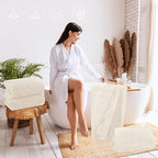 TENSTARS Silk Hemming Bath Towels - Image 4
