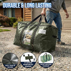 TAILI 10 Pack Green Extra Large Storage Bags, Heavy Duty Totes - Image 3