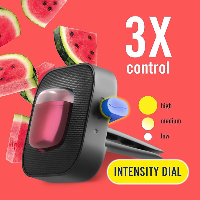 Car Air Freshener Vent Clip Sweet Watermelon Vine Scent, .13 oz Total - Image 3