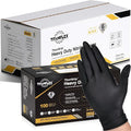 TitanFlex Heavy Duty Black Industrial Nitrile Gloves by TitanFlexDisposableGloves