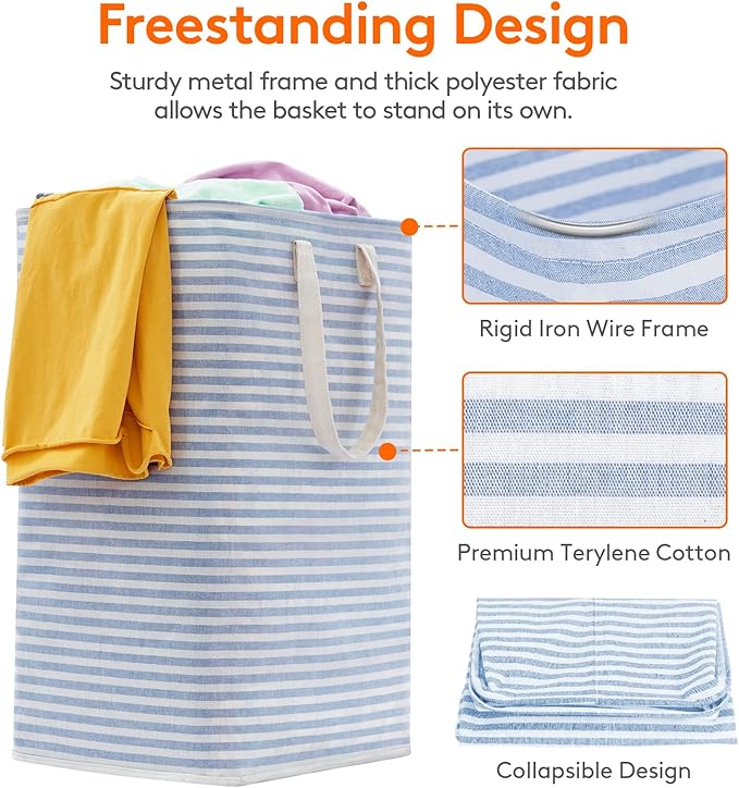 Lifewit 1 Pack Laundry Hamper Large Collapsible Laundry Baskets, Freestanding - Image 2