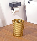 Small Metal Trash Can Wastebasket, Decorative Honeycomb Garbage Can Waste Basket - Image 7