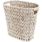 GRANNY SAYS Wicker Trash Can, Waterproof Bathroom Trash Can, Wicker Waste Basket by GRANNYSAYS