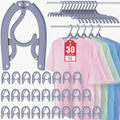 30 Pcs Travel Hangers Portable Foldable Travel Hanger Organizer, Plastic Cruise by Besslly