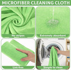 6 Pcs Extra Large Microfiber Cleaning Cloth Reusable Microfiber Towels Thick - Image 3