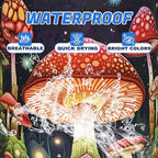Red Mushroom Laundry Basket Oxford Cloth Psychedelic Plant Laundry Hamper - Image 5