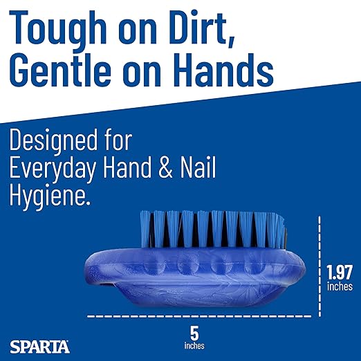 SPARTA Nail Scrub Brush Commercial-Grade, Heavy-Duty Hand and Fingernail Brush - Image 5