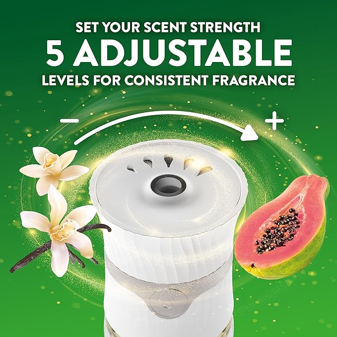 Air Wick Plug In Scented Oil Refill, Vanilla & Pink Papaya, 6 ct - Image 9