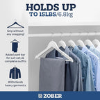 ZOBER White Wooden Hangers - Image 4