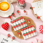 JarThenaAMCS 50 Pcs Strawberry Wooden Clip - Image 5