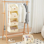 4 Tier Hanging Closet Organizer, Disassemblable Clothes Hanging Shelves - Image 7