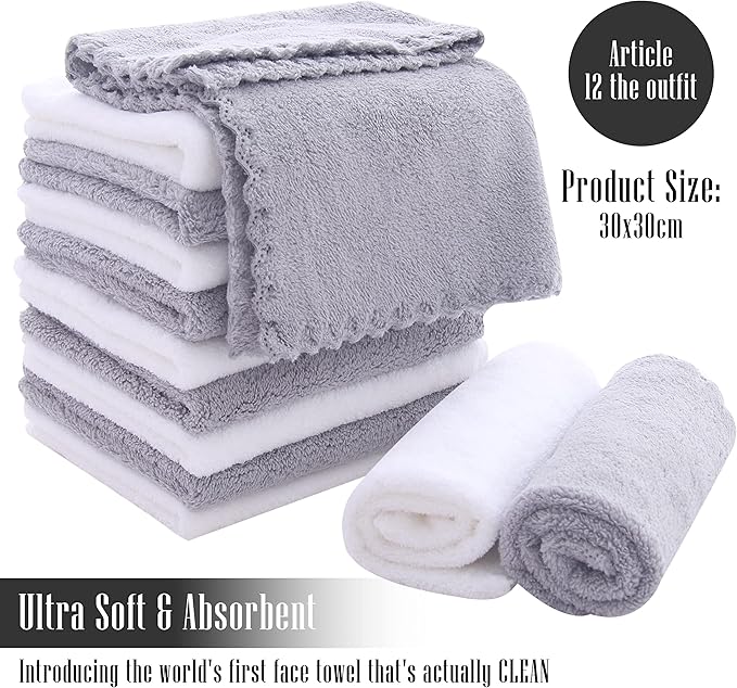 TENSTARS 12 Pack Premium Washcloths Set - Image 2