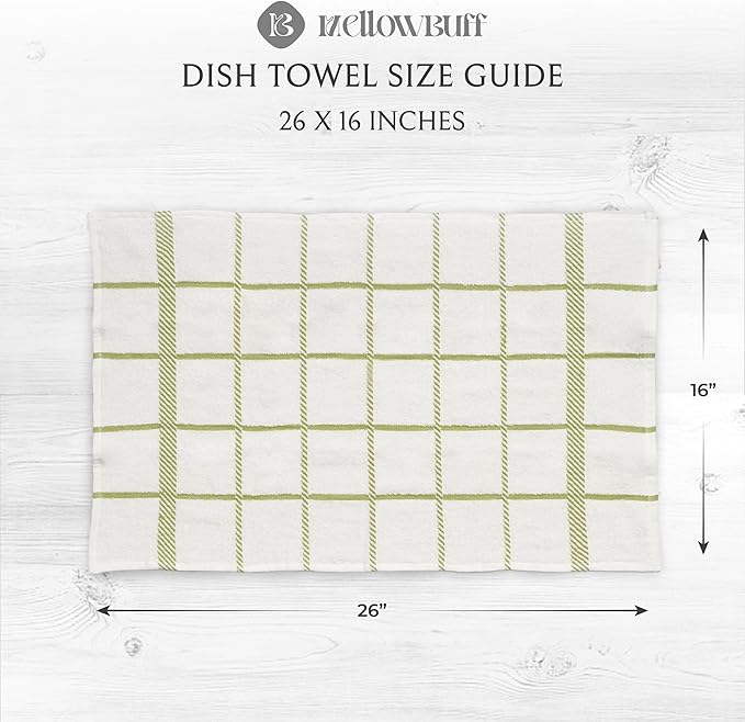 100% Cotton Terry Dish Towels, 4 pack16 x26 Inches, Super Soft and Absorbent - Image 4