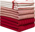 Premium Kitchen Towels | Large Cotton Dish Towels | Flat & Terry Highly - Image 2