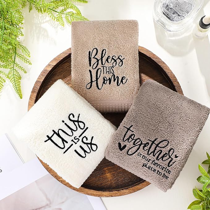 3 Pcs Farmhouse Decorative Hand Towels - Image 6