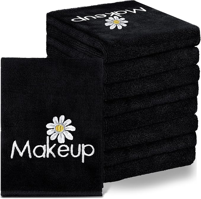 Shimeyao 20 Pack Makeup Towels Black Makeup Washcloths by Shimeyao