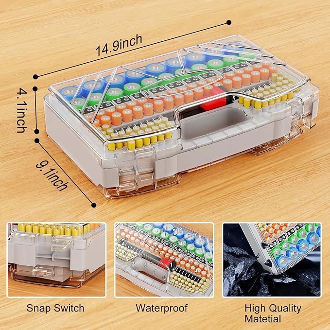 Battery Organizer Storage Holder Box Case - Image 6