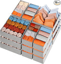Criusia Drawer Organizers for Clothing 15 Pack, Foldable Fabric Closet by Criusia
