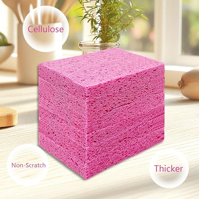 Cellulose Sponges, Large Size 4" x 6" x 1" - Image 8