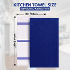 Infinitee Xclusives Premium Kitchen Towels – Pack of 3, 100% Cotton |15 x 25| - Image 4