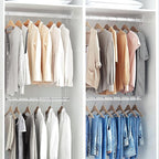 STORAGE MANIAC Hanging Closet Rod, Adjustable Width and Height Closet Hanging - Image 8