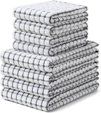 Homaxy Kitchen Towels and Dishcloths Set, 16 x 25 and 12 x 12 Inches, Super by Homaxy