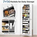 Over The Door Organizer, 7 Tier Door Hanging Organizers - Image 4