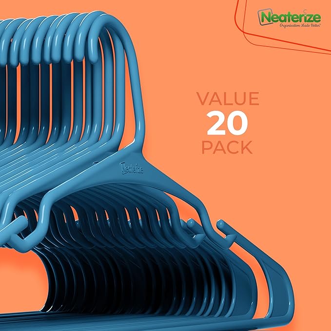 NEATERIZE Clothes Hangers Plastic 20 Pack - Image 7