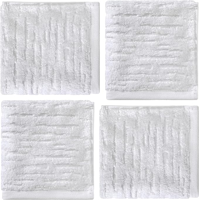 SKL Home CloudSoft Cotton Luxury 4-Piece Washcloth Set - Image 5